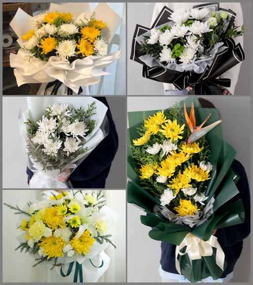 广东湛江市廉江市石岭镇秋风江村白事花束代送